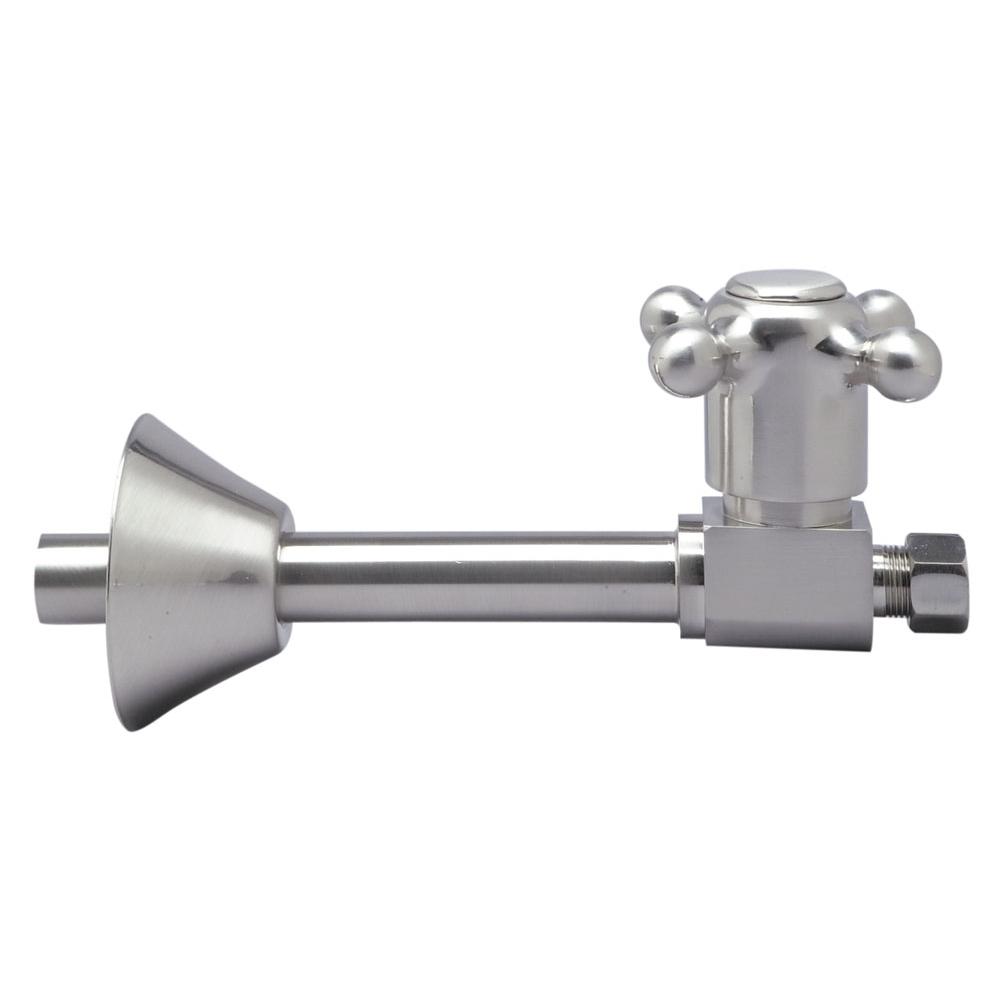 Brass Cross Handle with 1/4 Turn Ceramic Disc Cartridge Valve - Lead Free - Straight Sweat