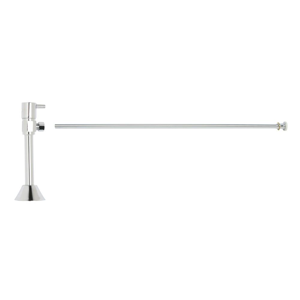 Toilet Supply Kit - Contemporary Lever Handle with 1/4 Turn Ceramic Disc Cartridge Valve (MT516L-NL) - Angle Sweat, Flat Head Riser