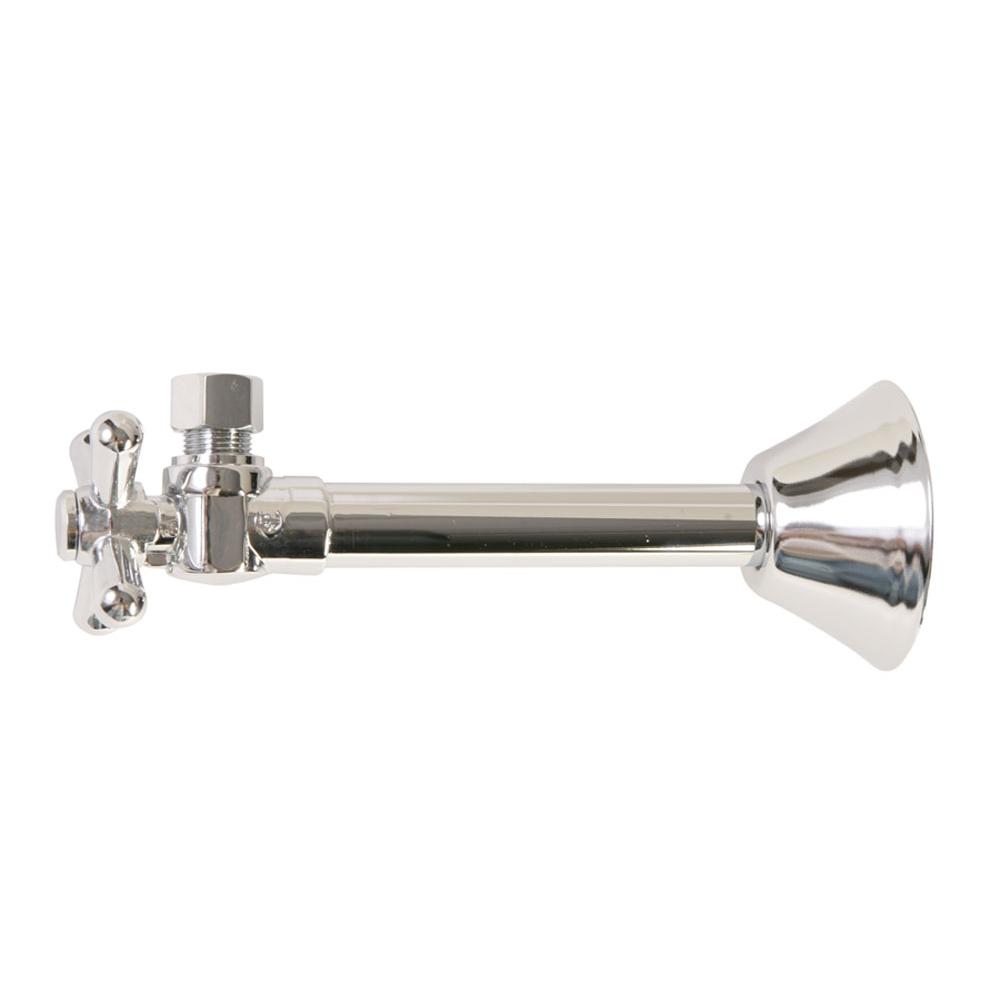 Brass Cross Handle with 1/4 Turn Ball Valve - Lead Free - Angle Sweat