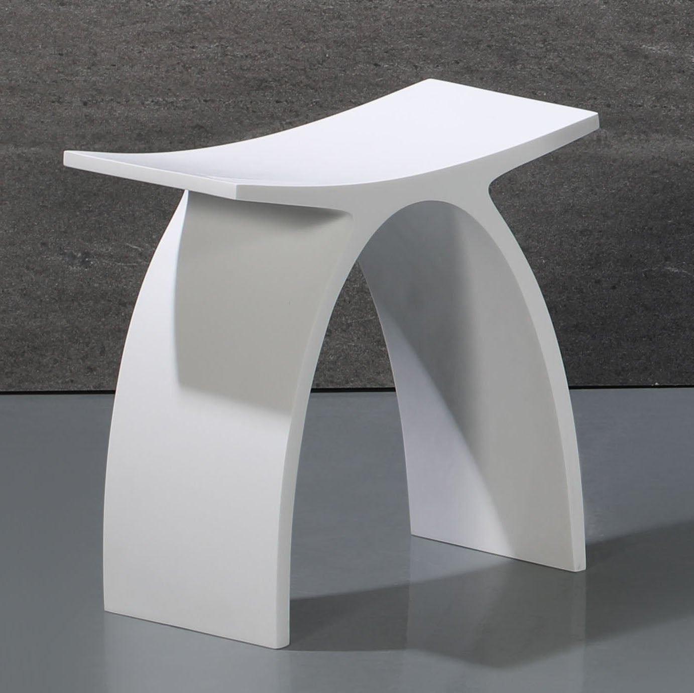 Solid Surface Resin Bathroom / Shower Stool