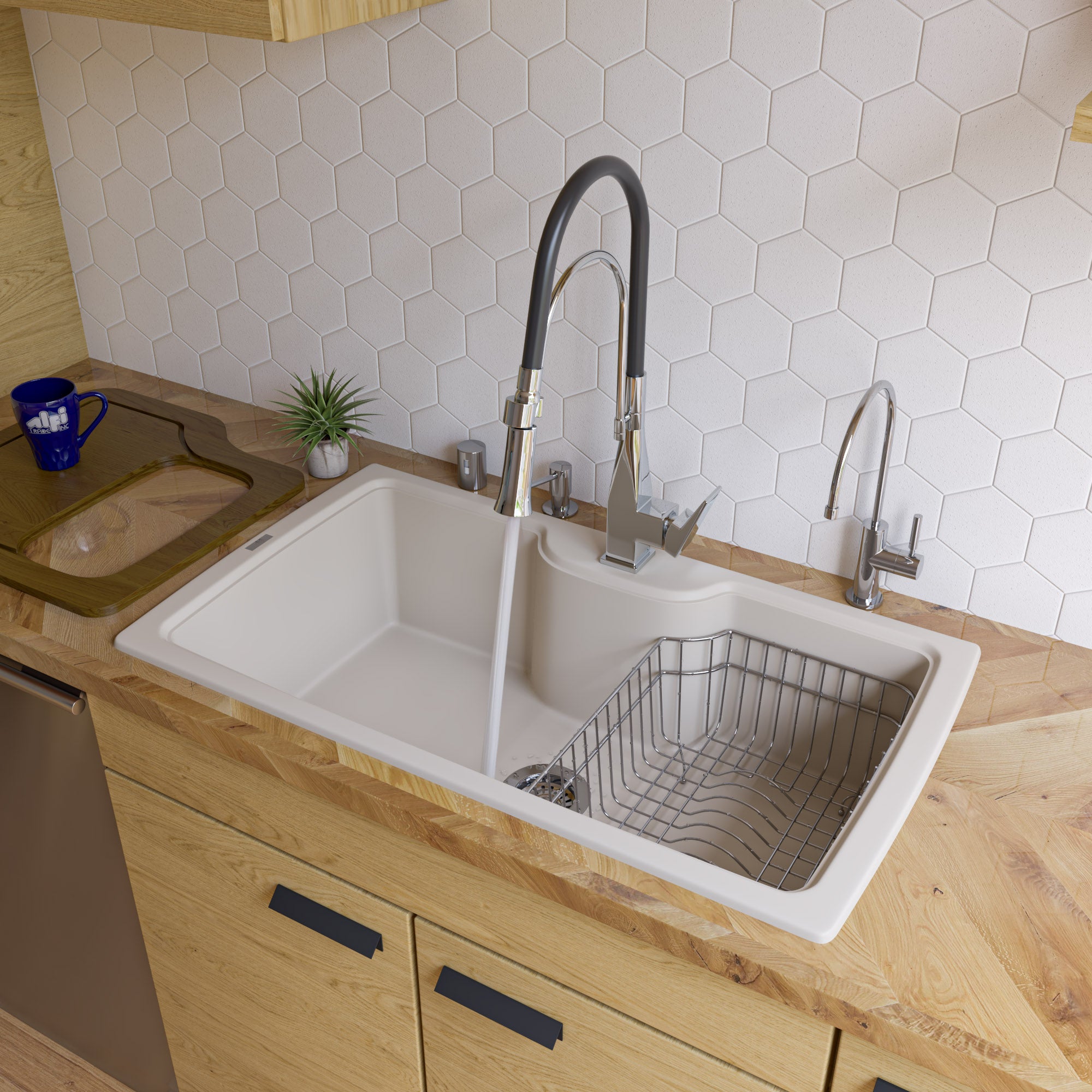Single Bowl Granite Composite Kitchen Sink