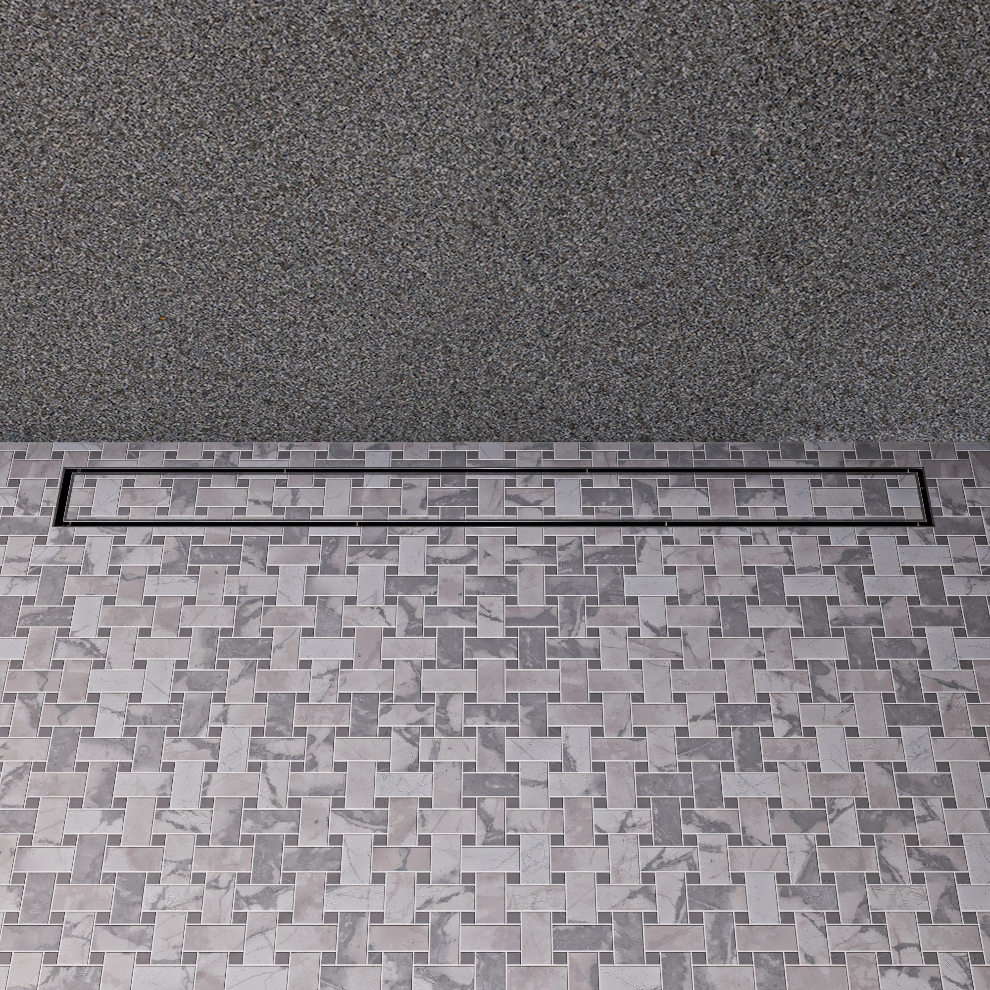 Steel Linear Shower Drain W/O Cover