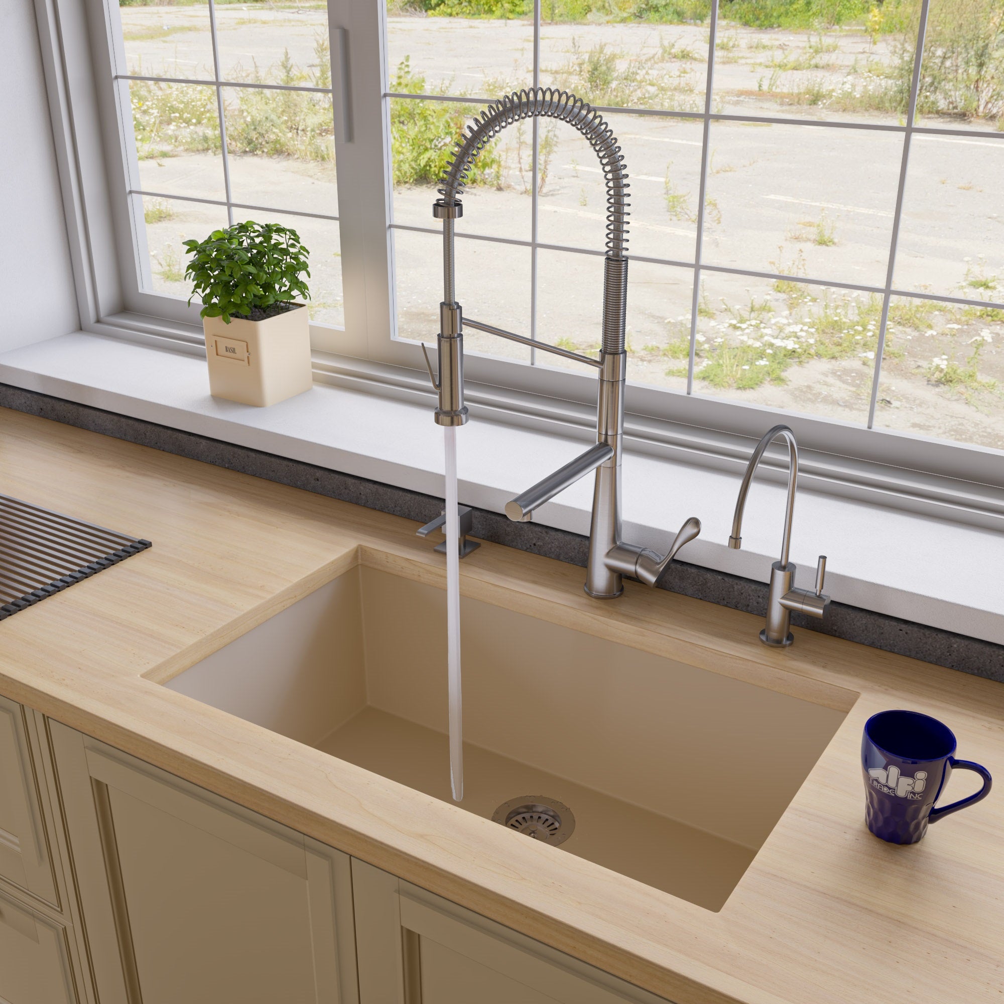 Bowl Undermount Granite Composite Kitchen Sink