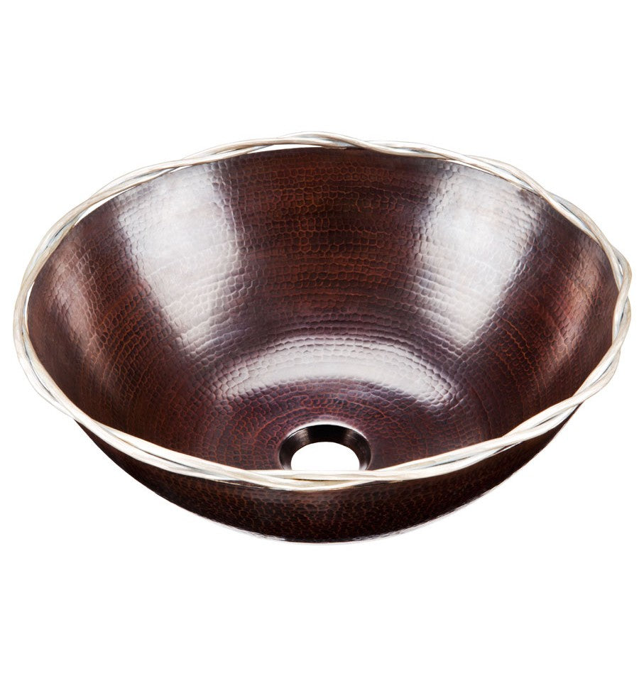 Thompson Traders BRV-15625BC Leon Bathroom Sink in Aged Copper
(Hammered)