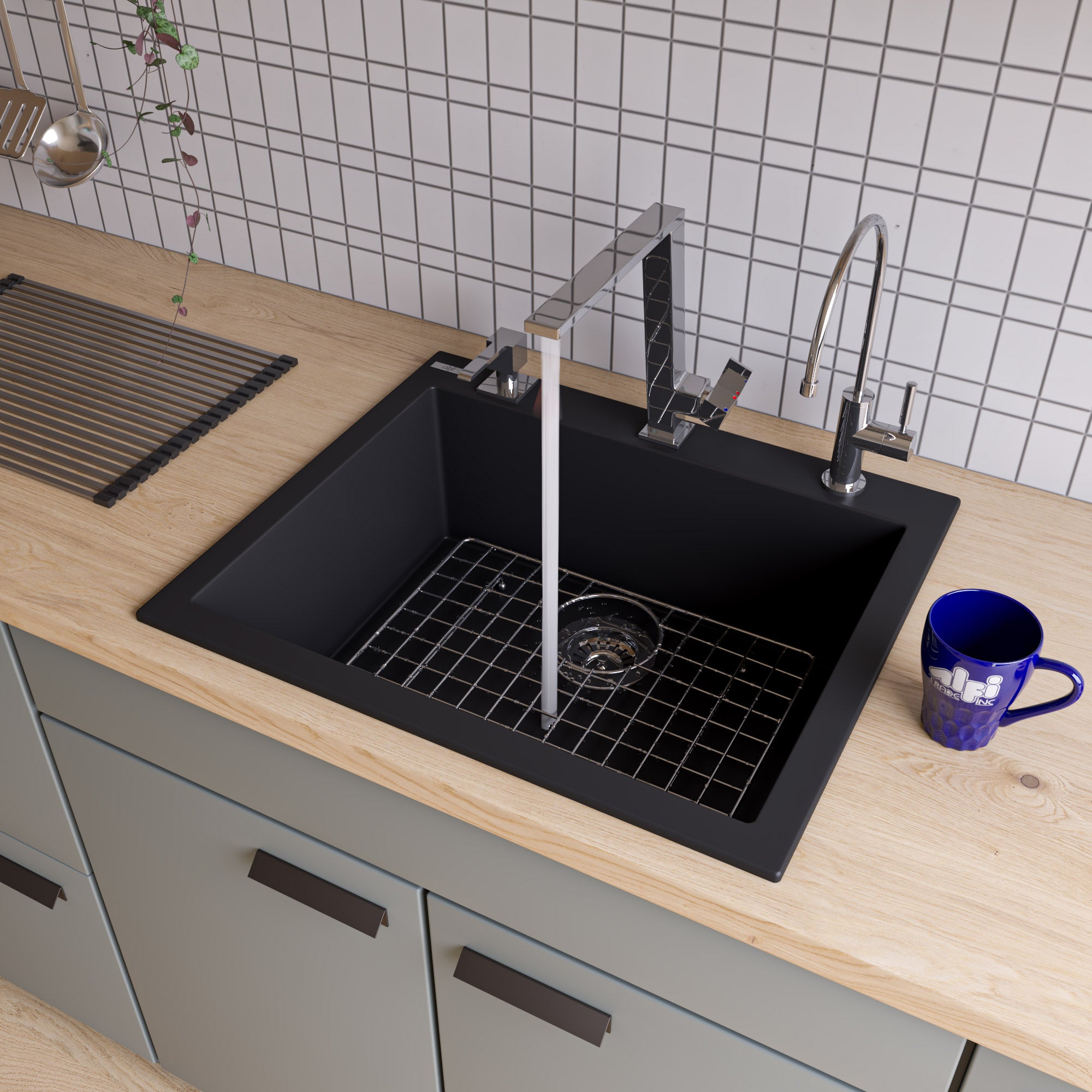 Single Bowl Granite Composite Kitchen Sink