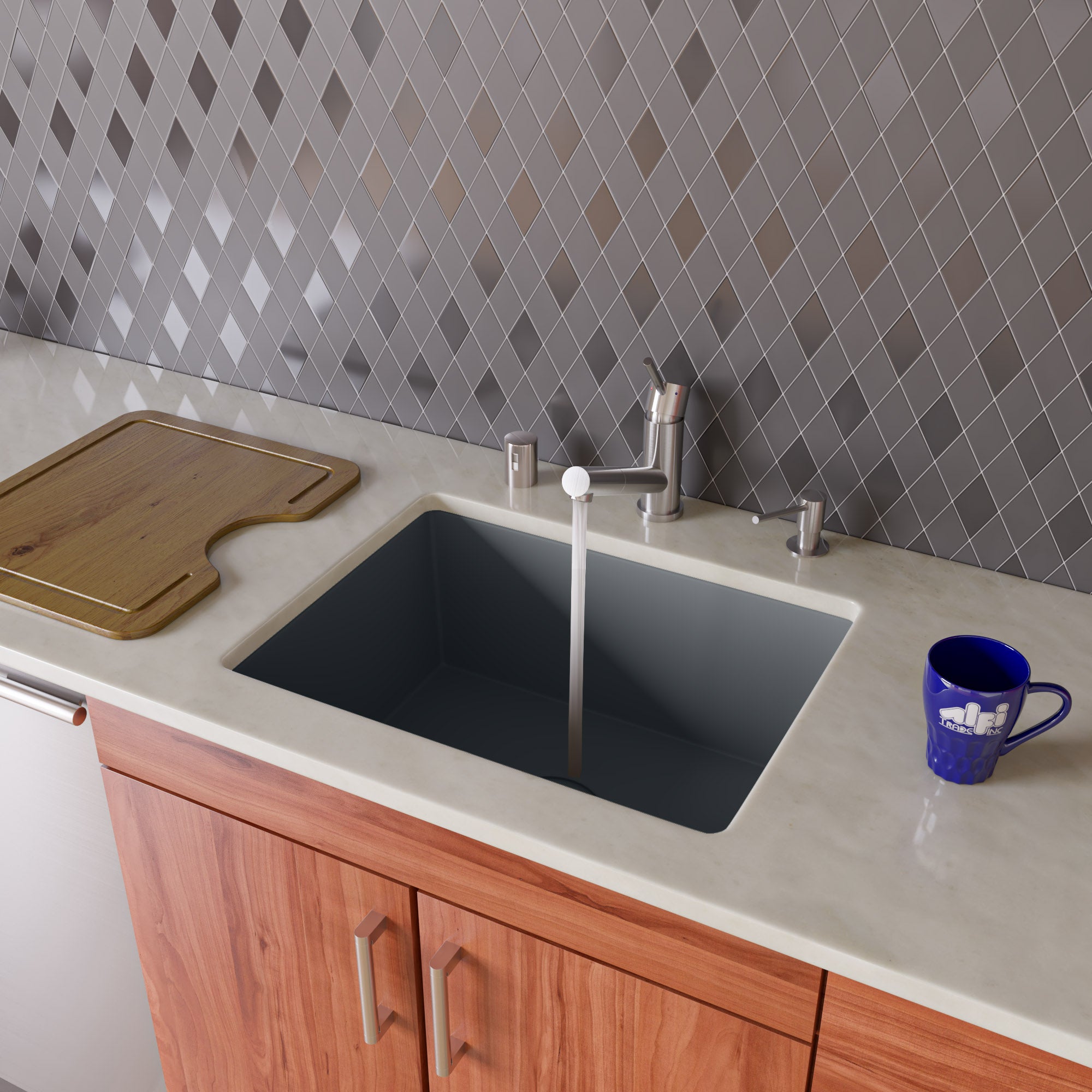 Single Bowl Granite Composite Kitchen Sink
