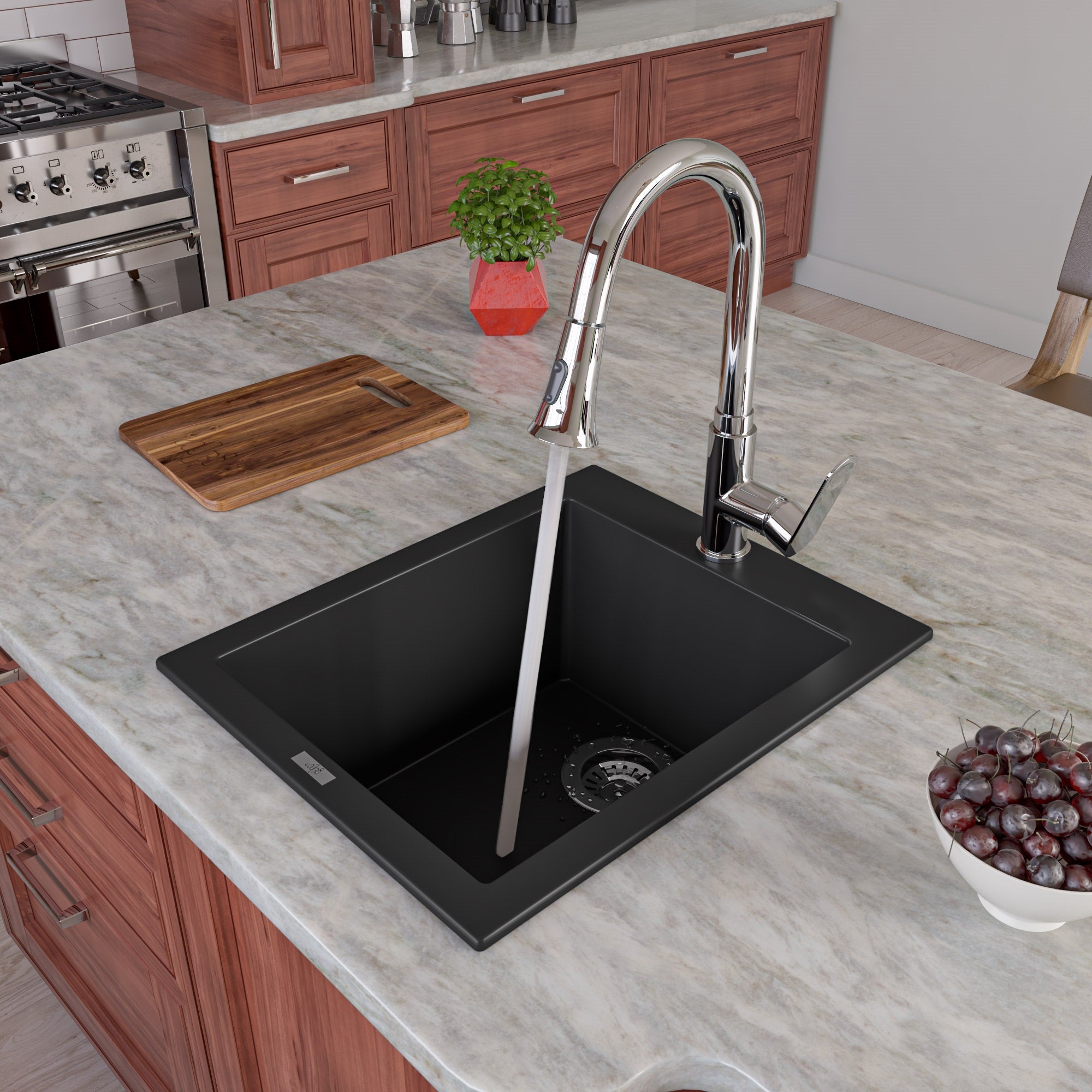 Rectangular Granite Composite Kitchen Prep Sink