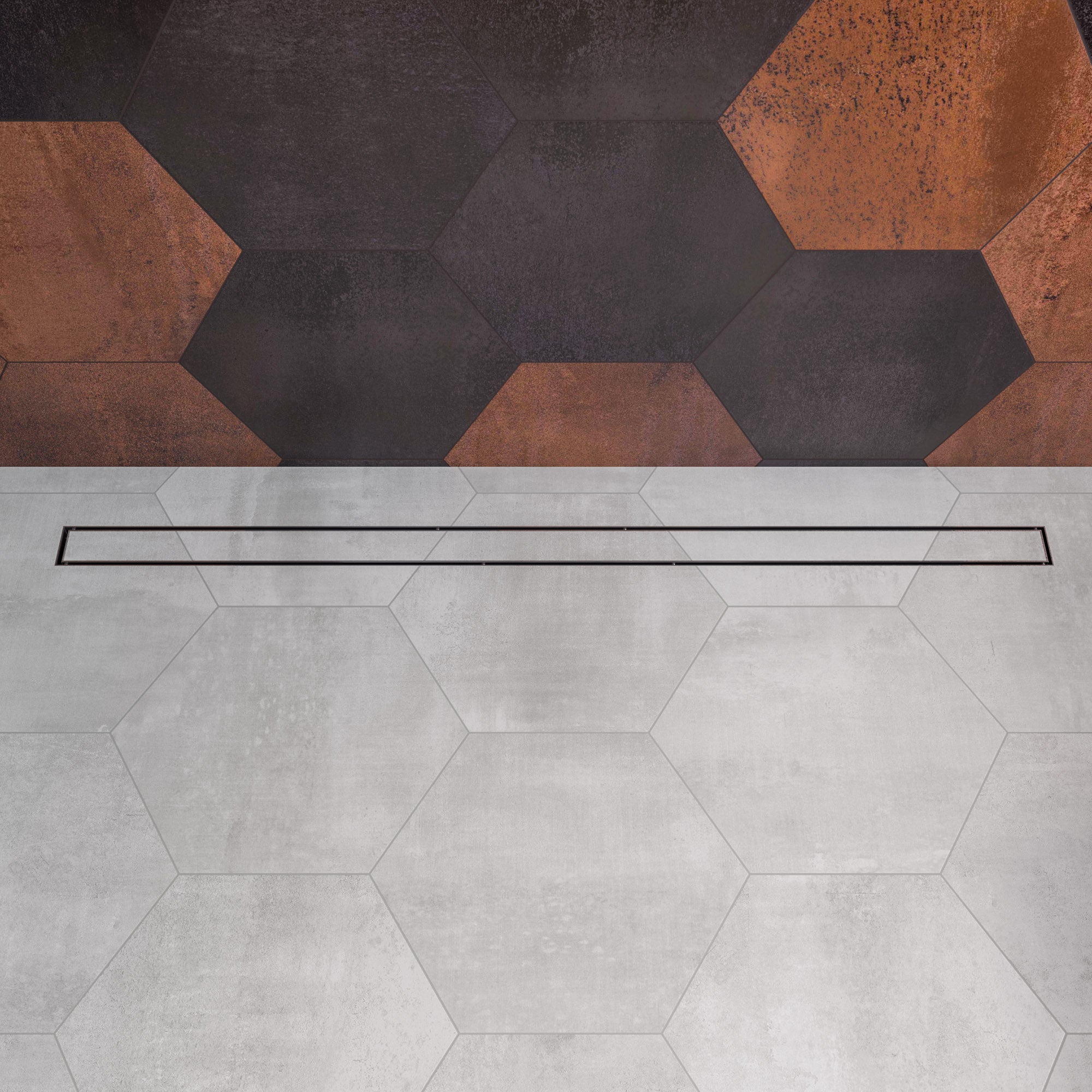 Linear Shower Drain With No Cover