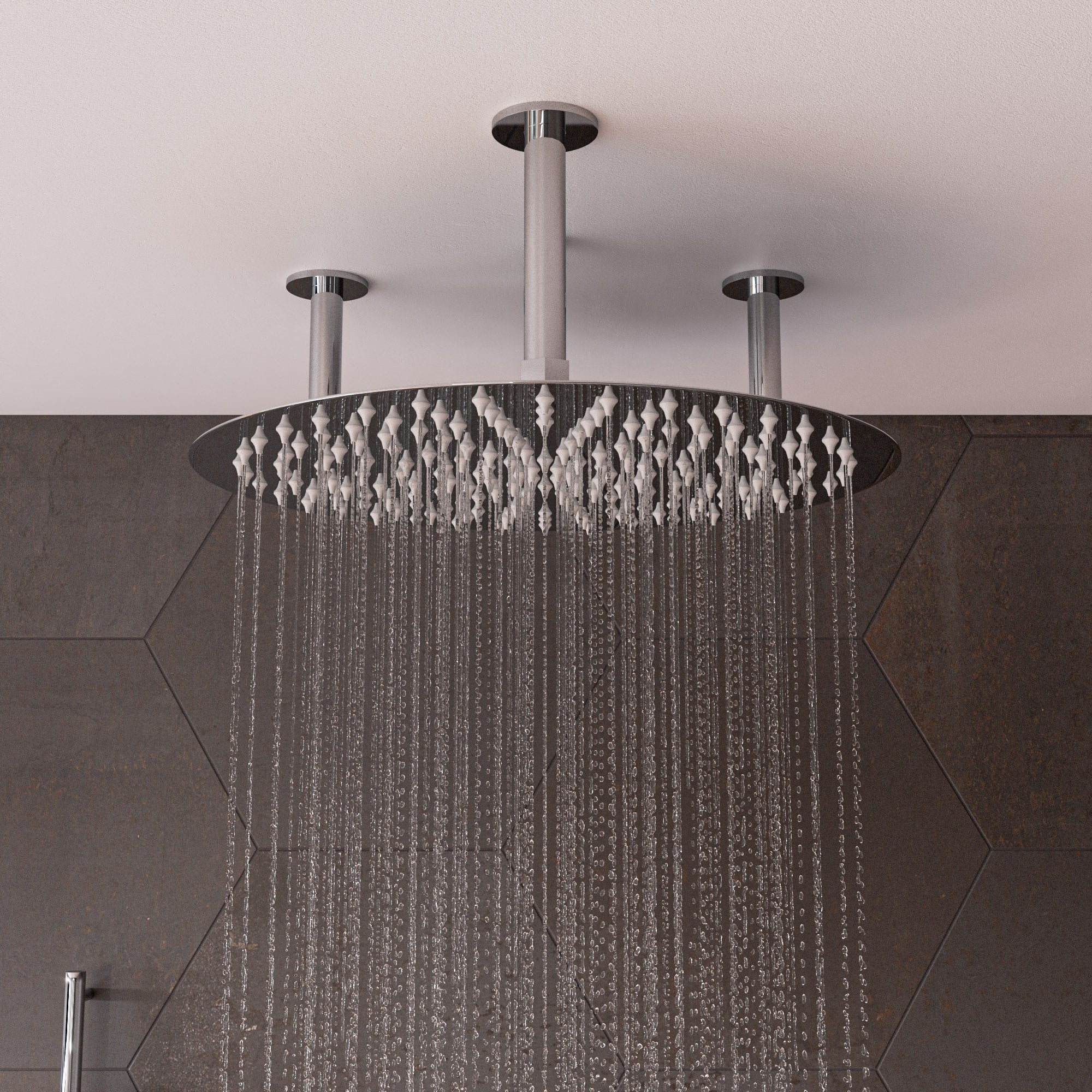 Solid Stainless Steel Ultra Thin Rain Shower Head