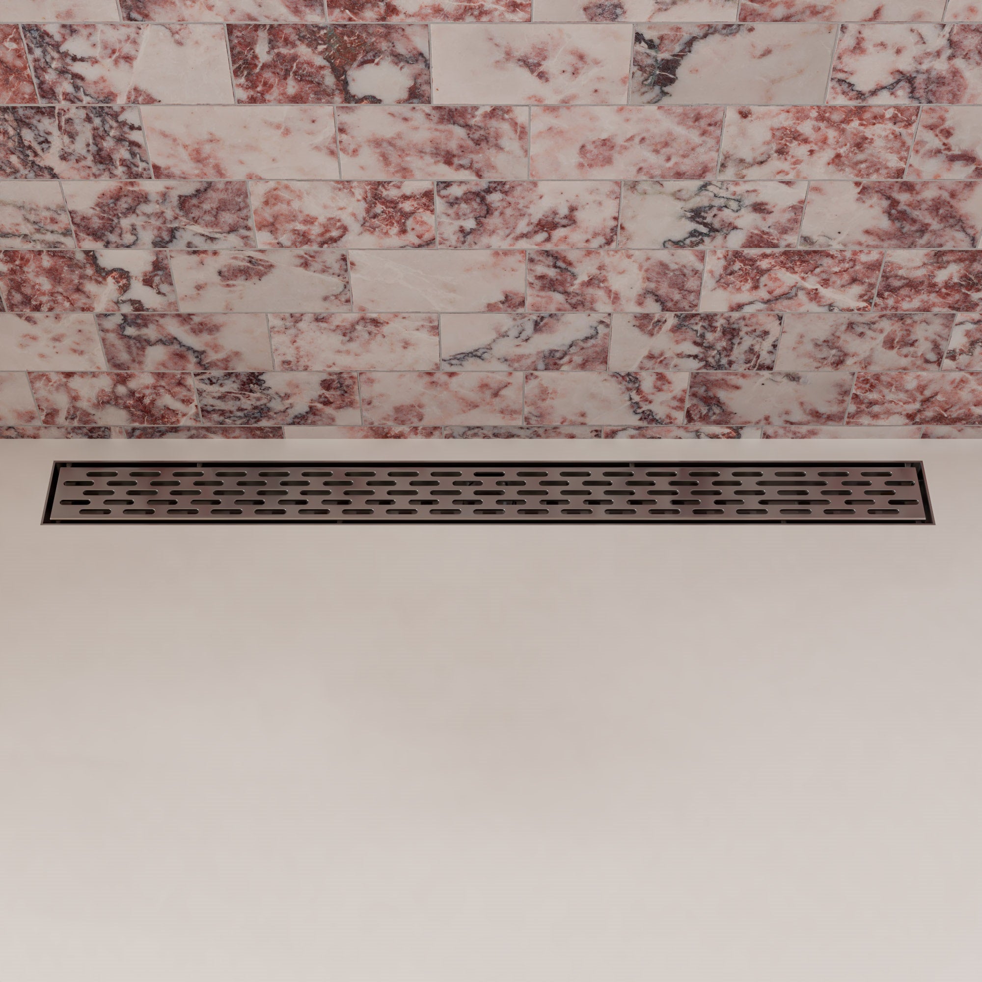 Steel Linear Shower Drain With Groove Holes