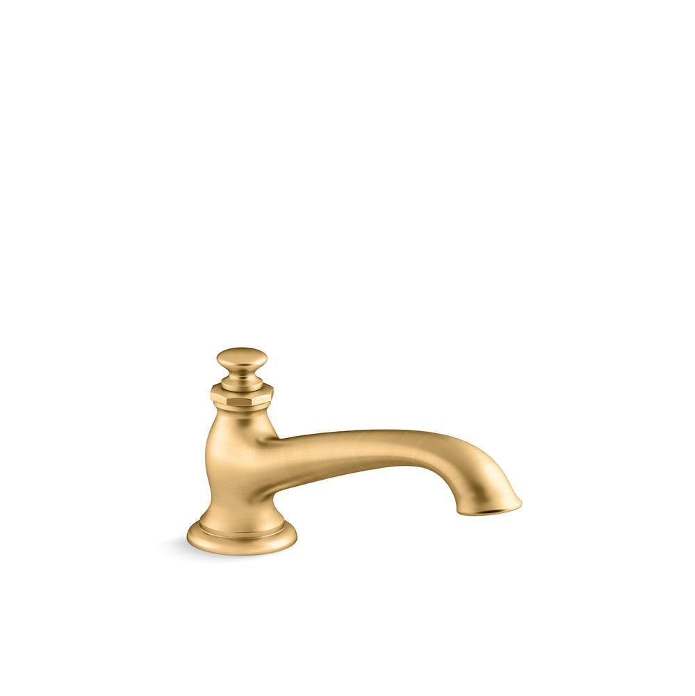 Artifacts Deck-mount bath spout with flare design
