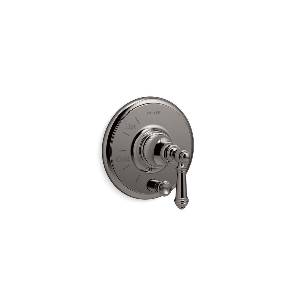 Artifacts Rite-Temp valve trim with push-button diverter and lever handle