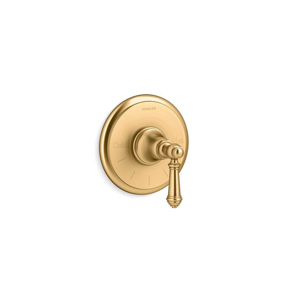 Artifacts MasterShower temperature control valve trim with lever handle