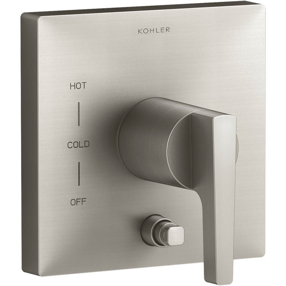 Honesty Rite-Temp valve trim with push-button diverter