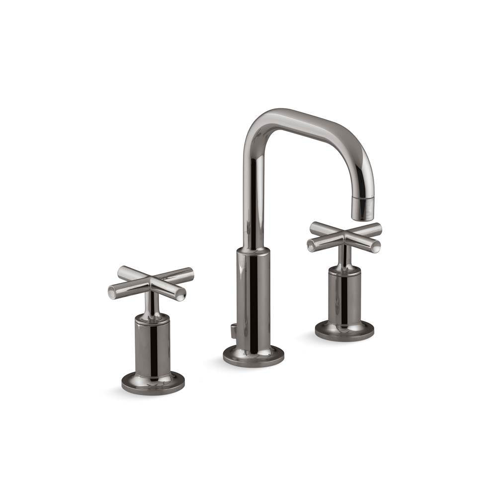 Purist Widespread bathroom sink faucet with Cross handles, 1.2 gpm