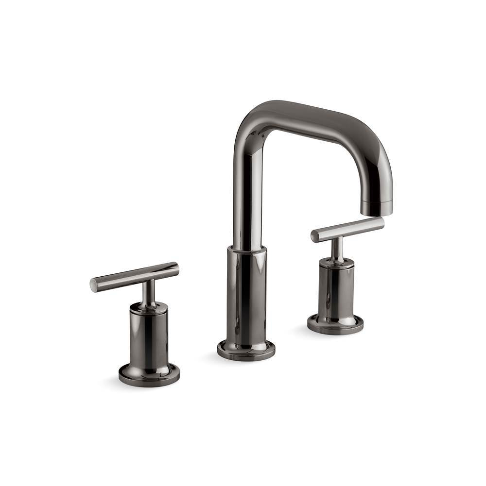 Purist Deck-mount bath faucet trim with Lever handles
