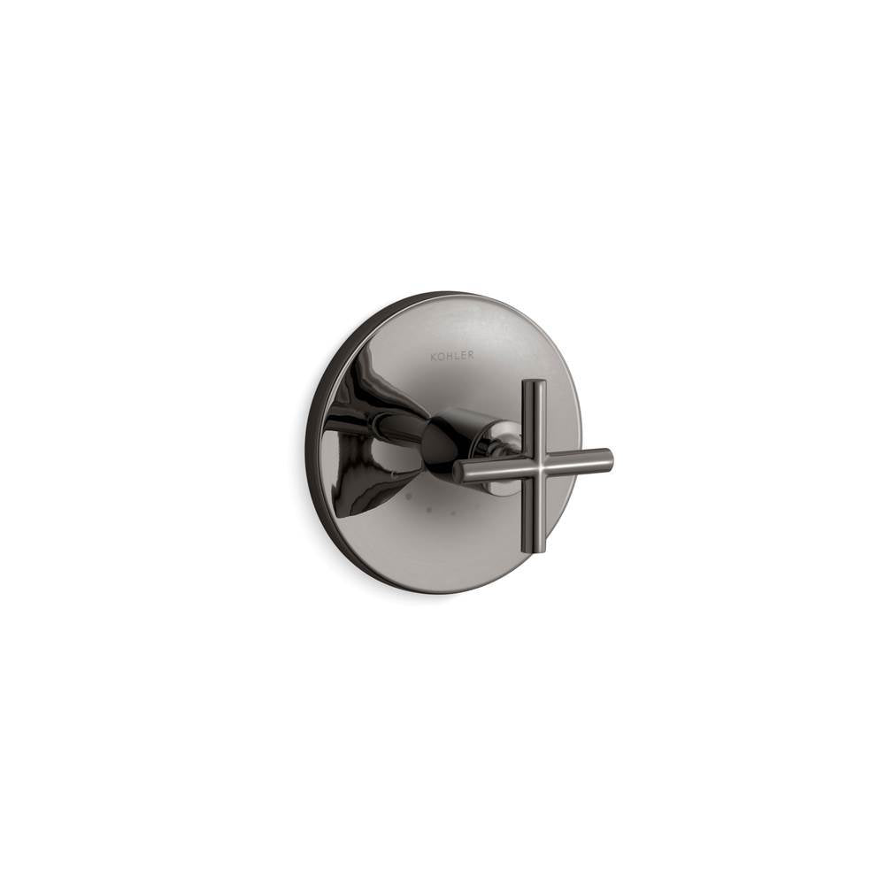 Purist MasterShower temperature control valve trim with cross handle