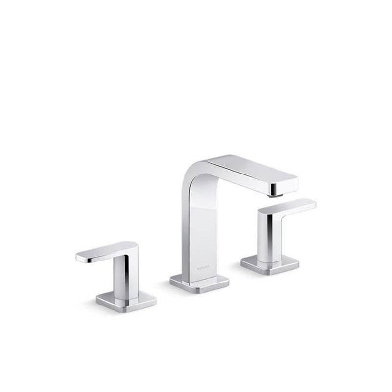 Parallel Widespread bathroom sink faucet, 0.5 gpm