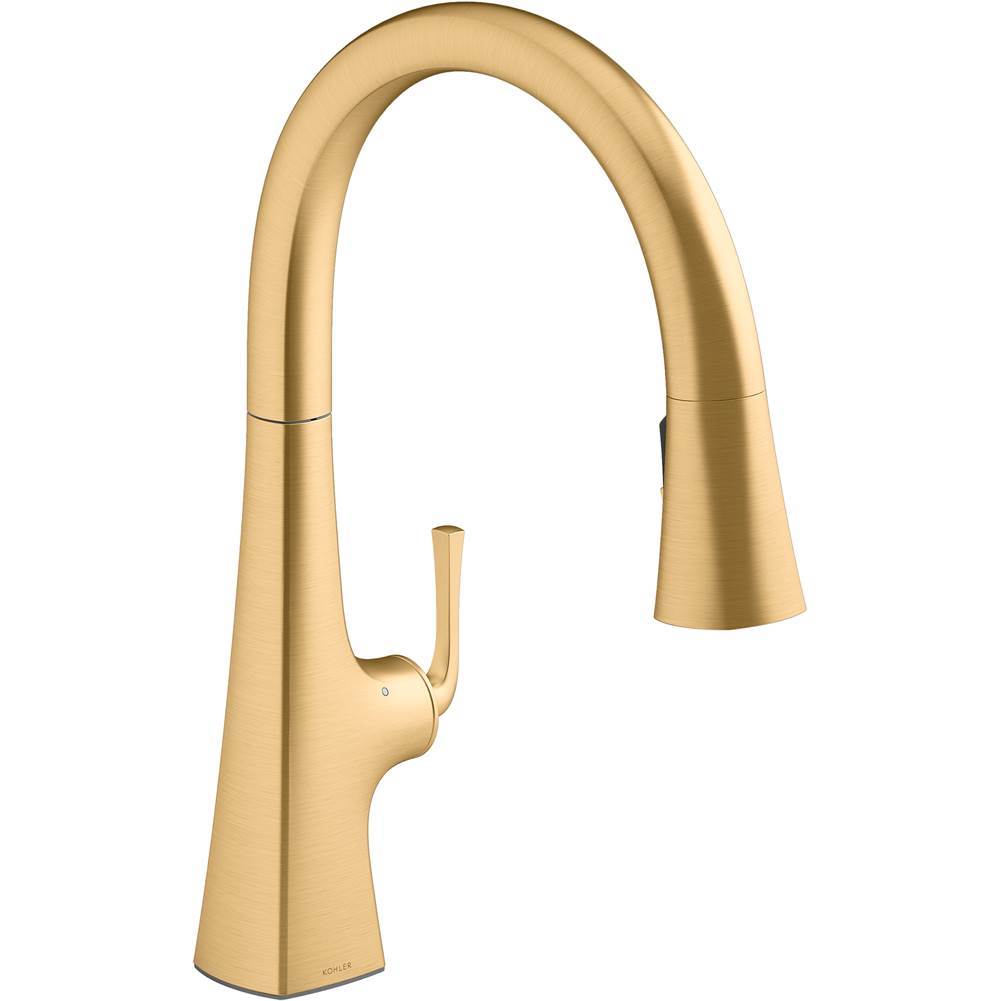 Graze Touchless pull-down kitchen sink faucet with KOHLER Konnect and three-function sprayhead