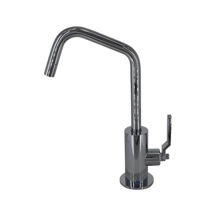 Point-of-Use Drinking Faucet with Contemporary Round Body and Industrial Lever Handle (120 Degree Spout)