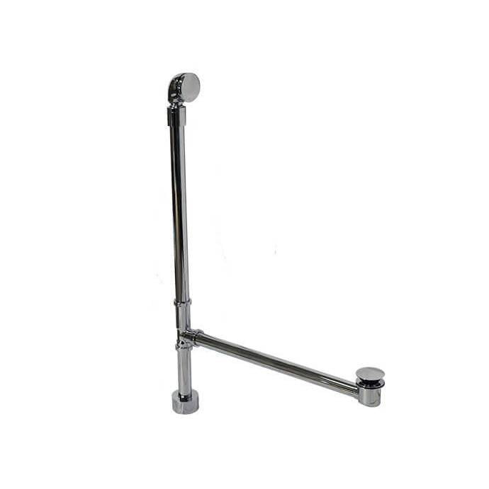 Exposed Bottom Outlet Bath Waste and Overflow with Swivel Neck and EZ-Click™ Drain (Extended)