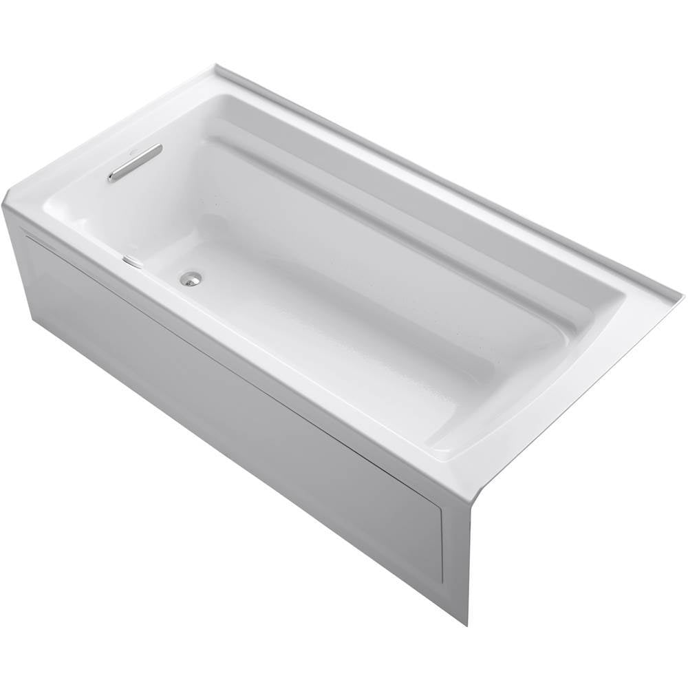 Archer  72" x 36" alcove Heated BubbleMassage air bath, left drain