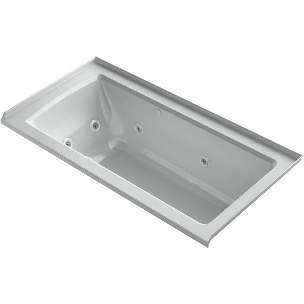 Archer  60" x 30" alcove Heated BubbleMassage air bath and whirlpool, right drain