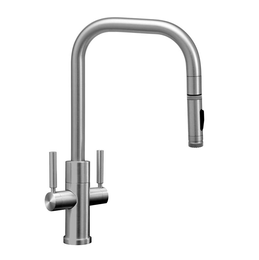 Fulton Modern 2 Handle PLP Pulldown Faucet - Toggle Sprayer