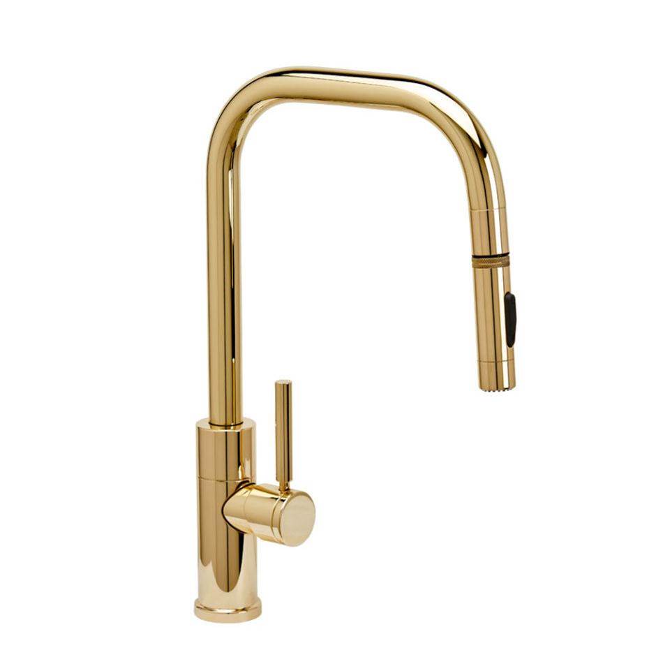 Fulton Modern PLP Pulldown Faucet - Angled Spout - Toggle Sprayer