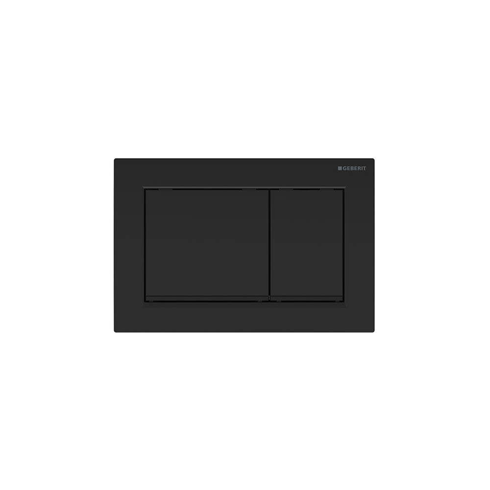 Omega30 Actuator Plate For Dual Flush Black, Matte Black