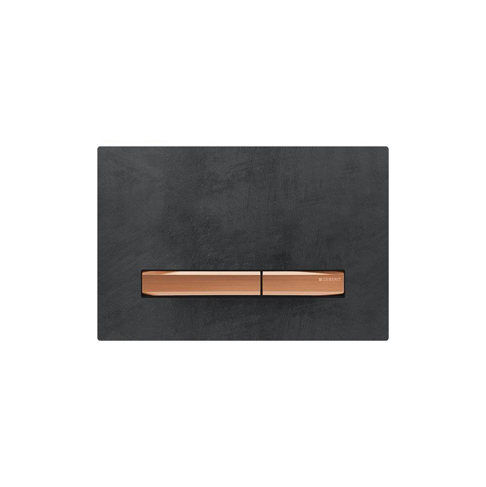 Actuator Plate Sigma50 For Dual Flush, Metal Colour Red Gold: Red Gold, Black Walnut