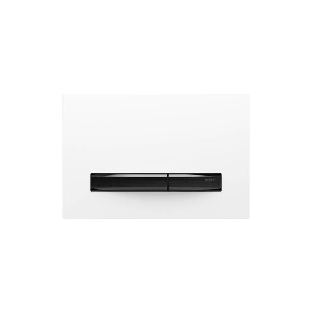 Actuator Plate Sigma50 For Dual Flush, Metal Colour Black Chrome: Black Chrome, Black Walnut