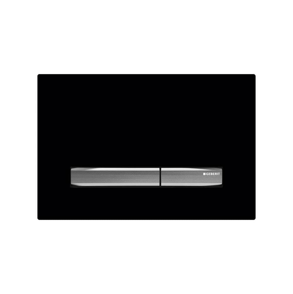 Actuator Plate Sigma50 For Dual Flush, Metal Colour Chrome-Plated: Chrome-Plated, Black Walnut