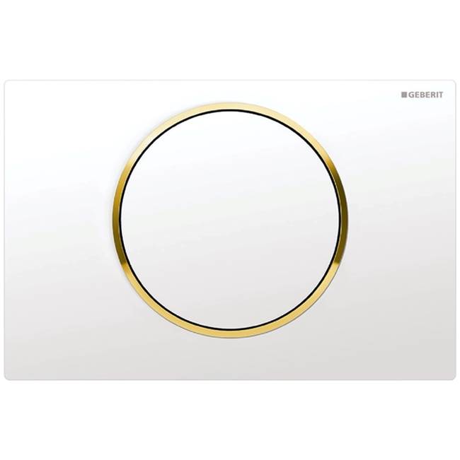 Actuator Plate Sigma10 For Stop-And-Go Flush: White / Gold-Plated / White