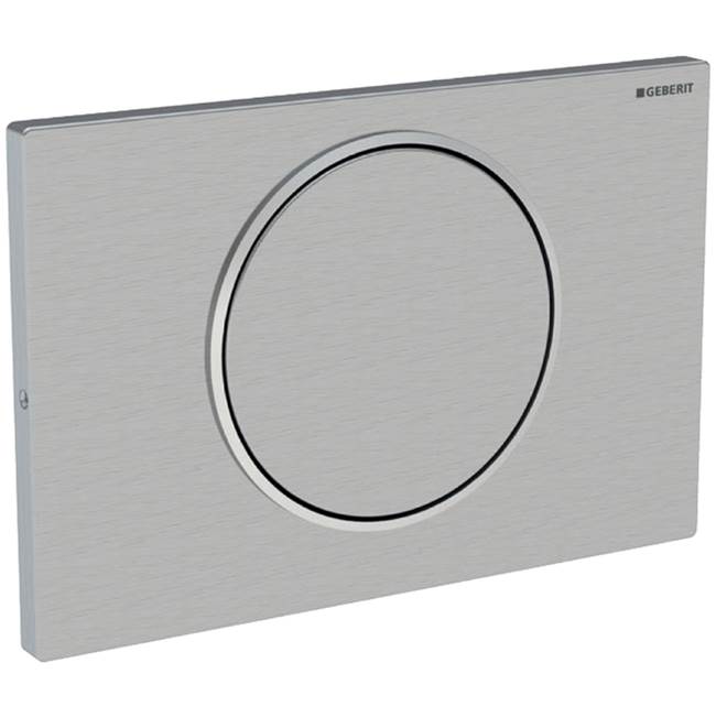 Actuator Plate Sigma10 For Stop-And-Go Flush, Screwable: Stainless Steel Brushed/Polished/Brushed