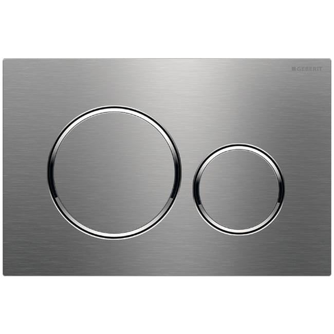 Actuator Plate Sigma20 For Dual Flush: Stainless Steel Brushed/Polished/Brushed