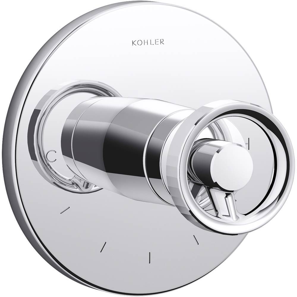 Components  MasterShower  temperature control valve trim with Industrial handle