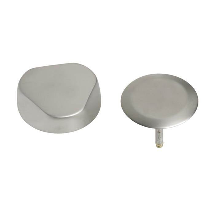 Ready-To-Fit-Set Trim Kit, For Bathtub Drain With Turncontrol Handle Actuation: Pvd Brushed Nickel