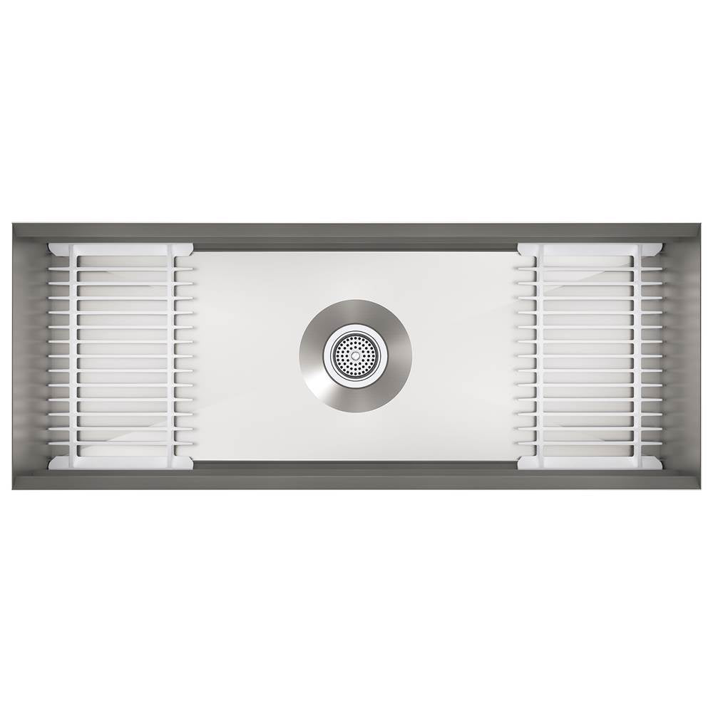 Prolific  44" undermount single-bowl workstation kitchen sink