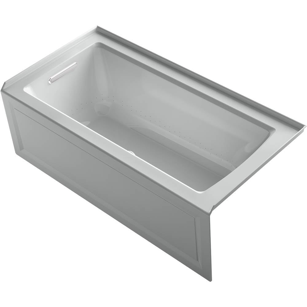 Archer  60" x 30" alcove Heated BubbleMassage air bath, left drain