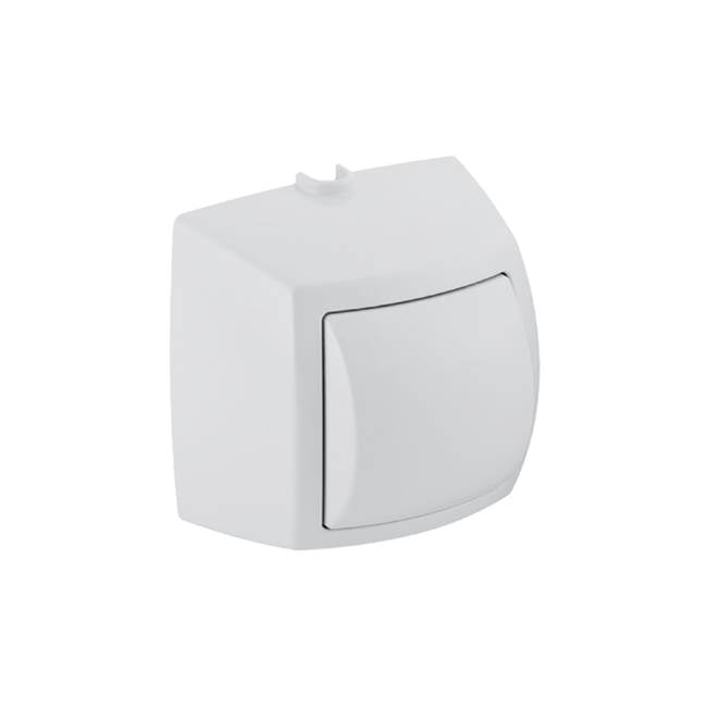 Hand-Operated Actuator For Single Flush, For Wc Flush Control With Pneumatic Flush Actuation: Bright Chrome / Matt Chrome