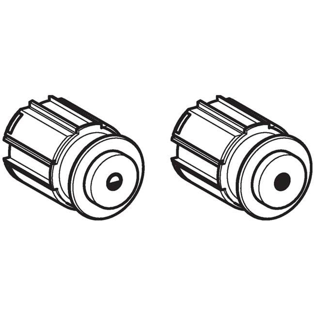 Actuator Set For Wc Flush Control With Pneumatic Flush Actuation, Dual Flush: Bright Chrome-Plated