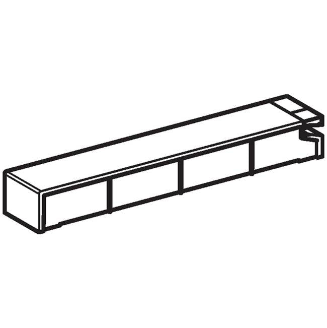 Cistern Lid For Monolith Sanitary Module For Wc: Aluminium Brushed