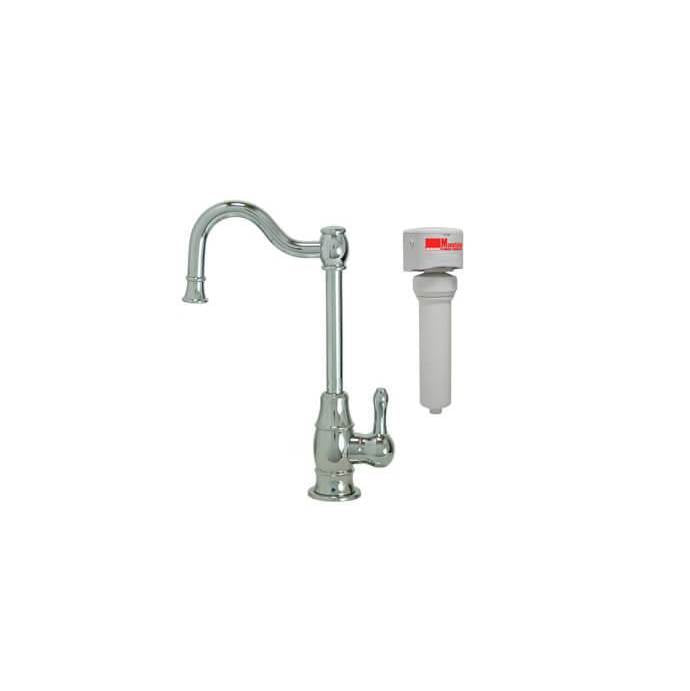 Point-of-Use Drinking Faucet with Traditional Double Curved Body and Curved Handle and Mountain Pure  Water Filtration System