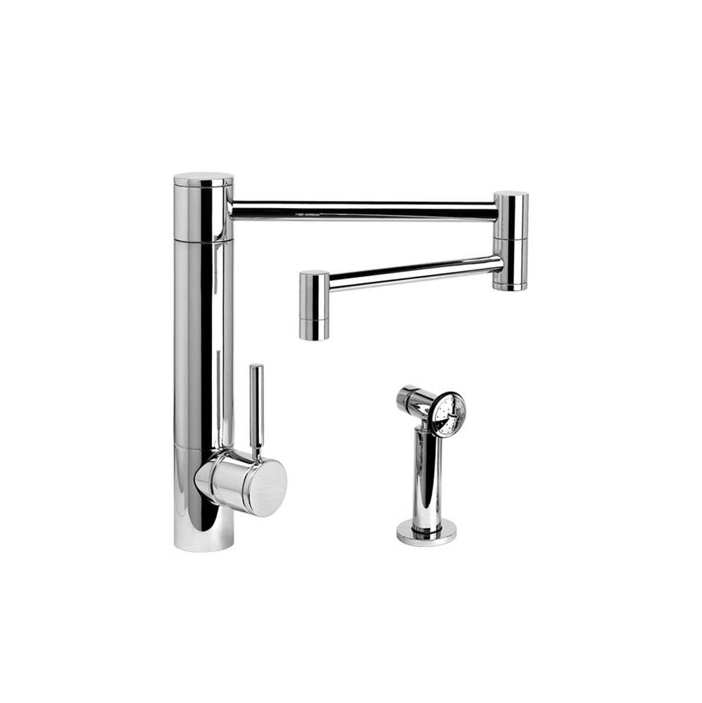 Hunley Kitchen Faucet - 18" Articulated Spout w/ Side Spray