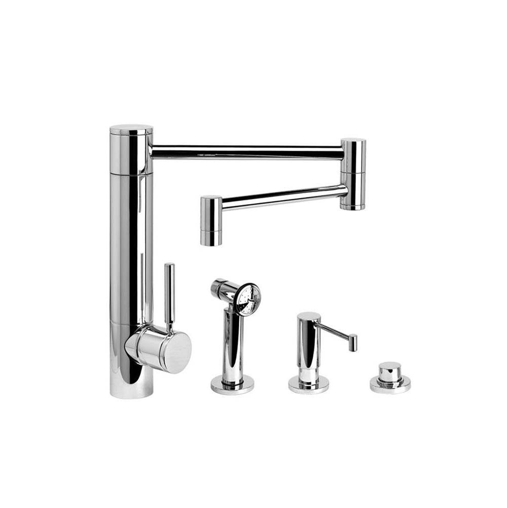 Hunley Kitchen Faucet - 18" Articulated Spout - 3pc. Suite