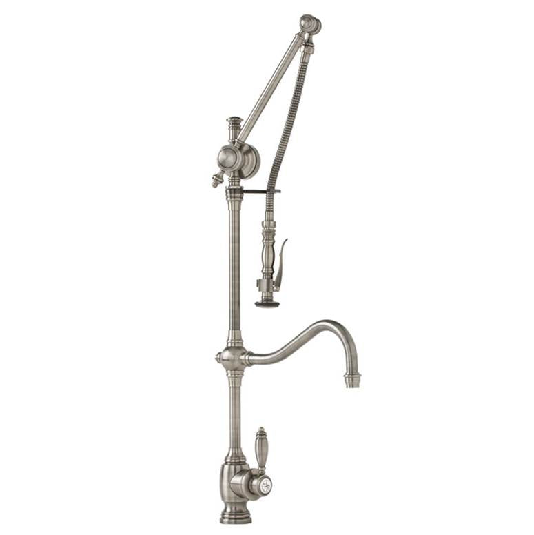 Traditional Gantry Pulldown Faucet - Hook Spout
