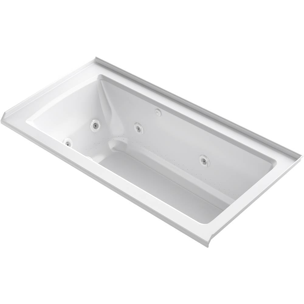 Archer  60" x 30" alcove Heated BubbleMassage air bath and whirlpool, right drain