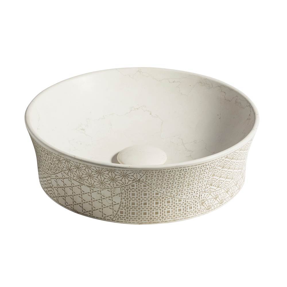 Kensho  16" round vessel bathroom sink, no overflow