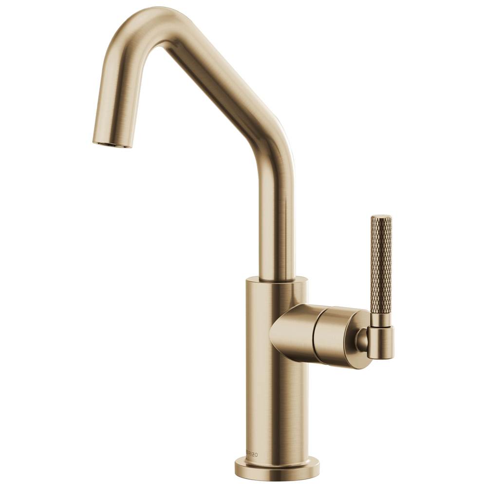 Litze  Bar Faucet with Angled Spout and Knurled Handle Kit